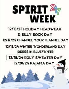 Holiday Spirit Week